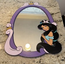 Rare Disney Aladdin princess Jasmine vanity wall Mirror 23 x 1/2 in x 31 1/2 picture