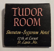 Vintage Unused Matchbook Sheraton Jefferson Hotel Tudor Room, St Louis, MO 090 picture
