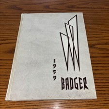 1959 UNIVERSITY OF WISCONSIN BADGER YEARBOOK Good Condition, Unmarked picture