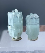Beautiful Pair Aquamarine Crystal From Pakistan, 37.30 Cts picture