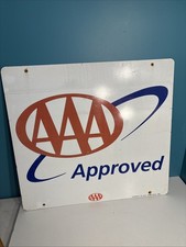 Vintage Triple A, AAA Emergency Service Sign, Metal Double Sided, 24 x 26 picture