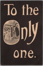 Vintage 1909 Romance Greetings Postcard 