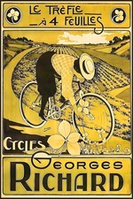 Georges Richard Bicycle Poster 🇫🇷 (1890s) Art Nouveau Print - 24x36” 200gsm picture