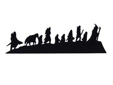Lord of the Rings Fellowship Wall Sign Desk Shelf Sitter Art 8