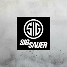 SIG SAUER Aluminum Sign 18in x 18in - Mancave Gun Room Wall Art picture