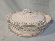 Antique Ironstone Tureen w/ Lid & Stand- Furnivals England 