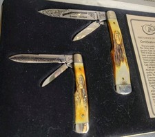 🔪Stag Case Knives Set The Guns That Tamed The Wild West 1989 Limited Edition 🔪 picture