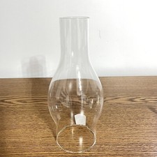 Clear Glass Chimney For Oil Lamp 7-5/8” High 2-5/8” Base Fitter And 1.5” Top picture