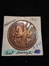 1975 Okeanos Antique Bronze Doubloon - Mardi Gras picture