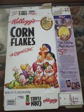 2001 KELLOGG'S Snow White and the Seven Dwarfs ~Commerative Edition~Empty Box picture