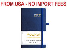 2026-2029 Pocket Monthly Planner, 3 Year Calendar 2026-2029, 6.2’’ x 3.6’’ x 0.6 picture