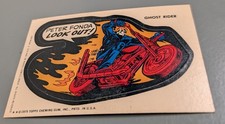 1975 Topps Marvel Comic Book Heroes Ghost Rider Sticker Vintage 
