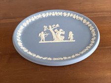 Wedgwood Blue Jasperware Cupid and Psyche Oval Tray picture