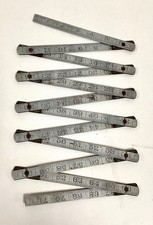 Vintage The Lufkin Rule Co. Metal Zig Zag Style Folding Rule 72