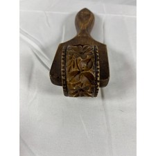 Vintage Wooden Butter Roller Floral Printer Stamp Pastry Cookie Roller Tool picture