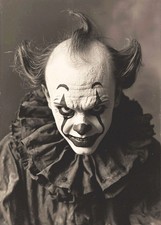 Creepy Scary Evil Circus Clown Horror 4x6 Photo picture