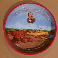 Vintage(70s) Jacob Leinenkugel Brewery Beer Tray 110th Anniv. Chippewa Falls, WI picture
