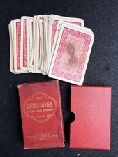 Vintage Antique Congress 606 Bridge Playing Cards Complete Full Deck picture