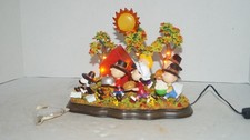 DANBURY MINT PEANUTS CHARLIE BROWN & GANG A TIME TO GIVE THANKS LIGHTED FIGURINE picture