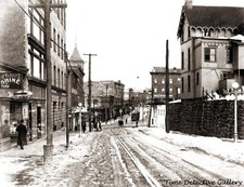 Yonkers, New York Street View - 1920s - Historic Photo Print picture