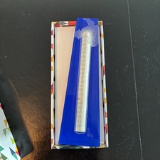 Apeloig Collection Mezuzah encased- Medium Blue acrylic mezuzah NEW picture