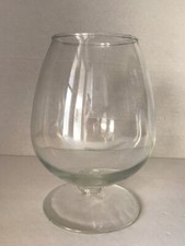 Vintage Brandy Snifter Style Glass Vase ~ 6 1/4” picture