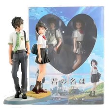 Anime Your Name Mitsuha Miyamizu & Taki Tachibana Figure Model 23cm BOX Gift picture