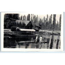 Xochimilco Floating Gardens Angelina Sightseeing Mexico - RPPC Postcard P3-8 picture