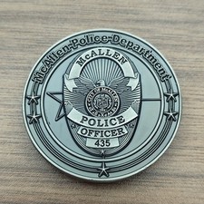 McAllen Police Dept US Army Veteran Officer  Challenge Coin picture