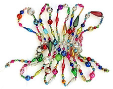 VINTAGE & Antique 10 FT MERCURY GLASS Christmas BIG BEAD Garland ORNAMENT 120