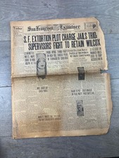 Vintage 1917 1927 San Francisco Examiner CA Newspaper Lot War Crime Headlines picture