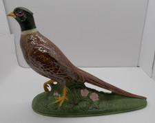 Ring-necked Pheasant Ceramic Bird Figurines Hunting Decor Holland Mold Vintage picture
