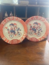 Vintage Raggety  Ann And Andy Paper Plates Deadstock  picture