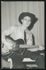 RPPC 1950's YOUNG MALE COUNTRY WESTERN RADIO SINGER Performer with Guitar picture