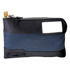 Locking Money Bag with Key Lock Zipper Water Resistant Nylon Bank Cash Pouch picture