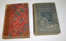 John Greenleaf Whittier Poetical works books, household edition 1888 & Franklin picture