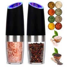 LED Automatic Electric Gravity Salt Pepper Grinder Mill Adjustable Coarseness US picture