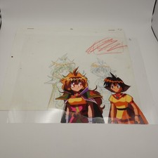 1996 Slayers Anime Cel Sketch - Lina Inverse & Amelia - Authentic Animation Art picture