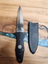 Vintage Gerber Blackie Collins Frisco Shiv Knife w/Sheath, Made in USA (GBCX1) picture