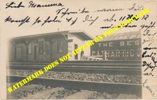 Pennsylvania Railroad PRR Deans NJ station Middlesex County RPPC 9/7/1906 picture