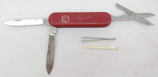 Wenger Delemont Stainless Steel 3 Tool Pocket Knife w/ Toothpick & Tweezers   TF picture