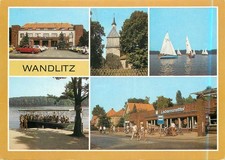 AK - Wandlitz - Bernau district GDR - multi-picture card station church lake - color print picture