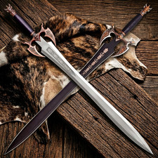 37″ Handmade Stainless Steel Kilgorin The Sword OF Darkness With Wall Plaque picture