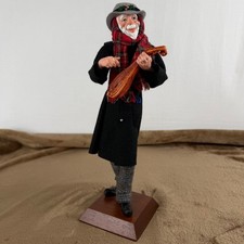 Vintage 1980 Simpich Character Doll Man with Mandolin Lute Make a Joyful Noise picture
