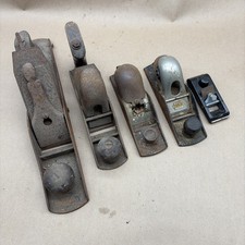 STANLEY No. 110, Bailey No. 5, Small Xacto Wood Hand Planes. 5pc Lot picture