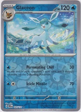 Pokemon Card Glaceon Prismatic Evolutions Reverse Holo Rare 025/131 Near Mint picture