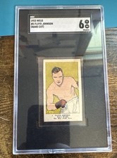 1923 W515-1 FLOYD JOHNSON Boxing Strip Card #5 Ex/nm SGC 6 picture