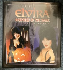 ELVIRA MISTRESS OF THE DARK Binder Complete Set And 4 Out Of 6 Chase Cards picture