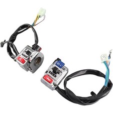 12V Universal 7/8in Motorcycle Handlebar Switch Pair, Horn Turn Light Start Con picture