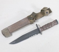 Vintage USMC Marine Corps OKC3S Knife Bayont Ontario Knife Co w/ Sheath - USED picture